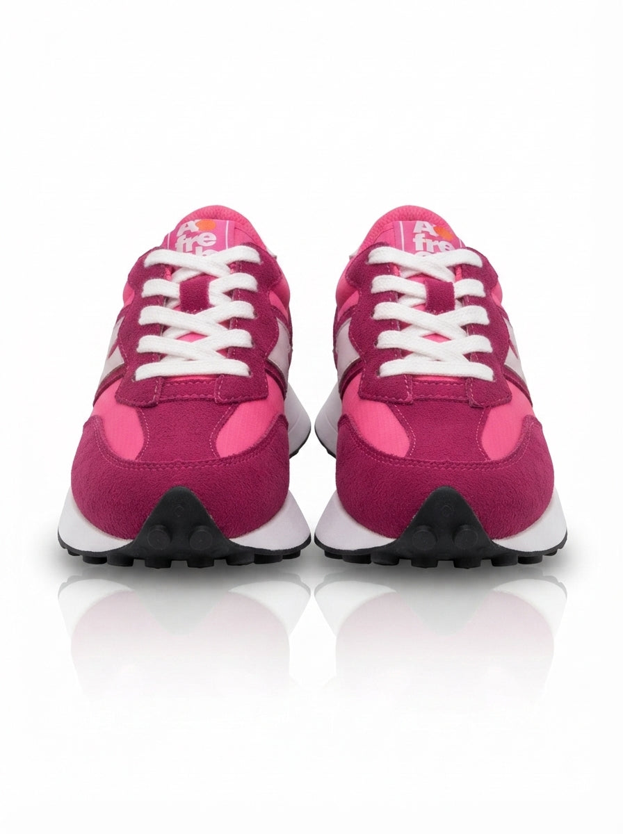 Retro Pink Suede Sneakers