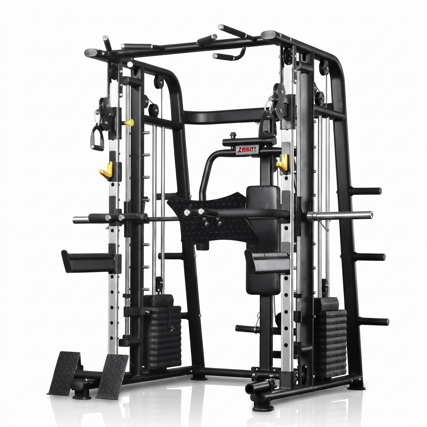 Multi-Functional Smith Machine with Cable Crossover, Leg Press & Weight Stack (SMT-G6)