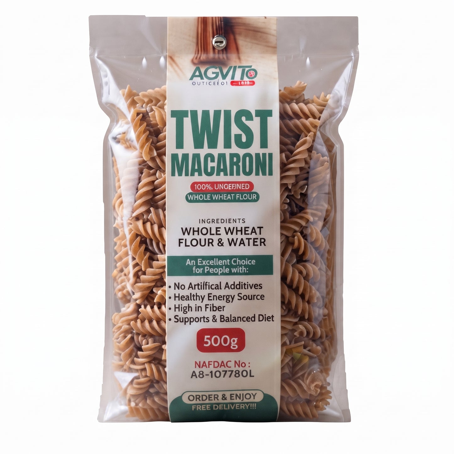 AGVITO Whole Wheat Macaroni