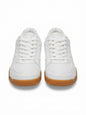 White Gum-Sole Sneakers