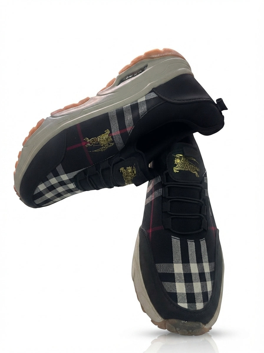 Plaid Chunky Sneakers