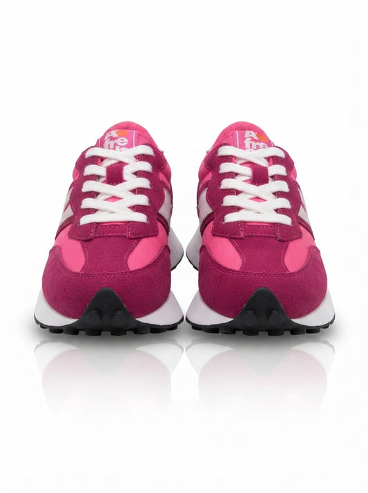 Retro Pink Suede Sneakers
