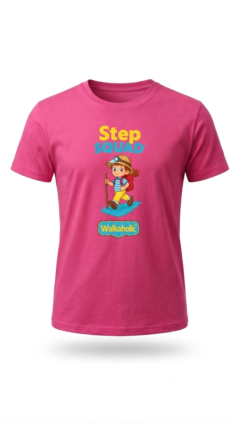 Walkaholic TM Step Squad T-shirt (Road walk)