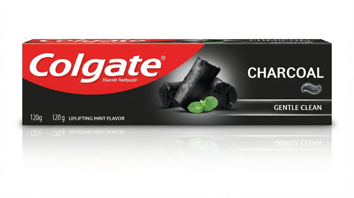 Colgate Charcoal Fluoride Toothpaste, Gentle Clean 120g