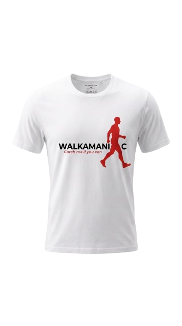 Walkamaniac "Catch Me If You Can" T-Shirt (Red Silhouette)