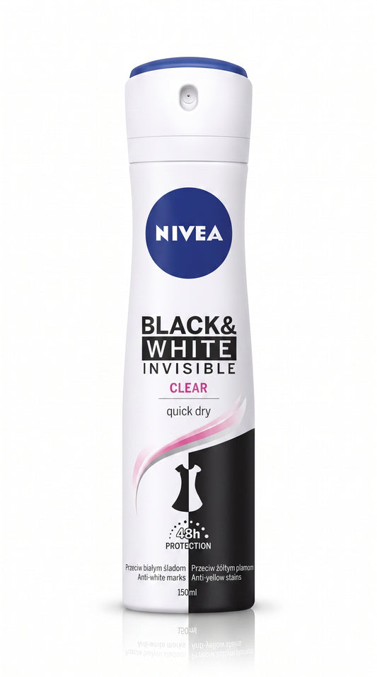 Nivea Black & White Invisible Clear Spray (Female)