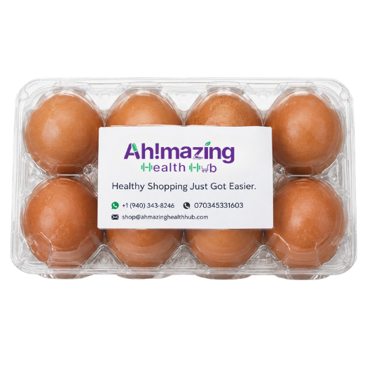 Farm Fresh Eggs 8 Piece Crate