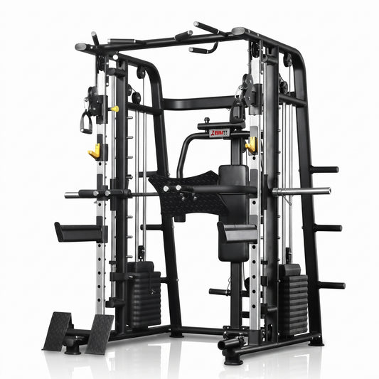 Multi-Functional Smith Machine with Cable Crossover, Leg Press & Weight Stack (SMT-G6)