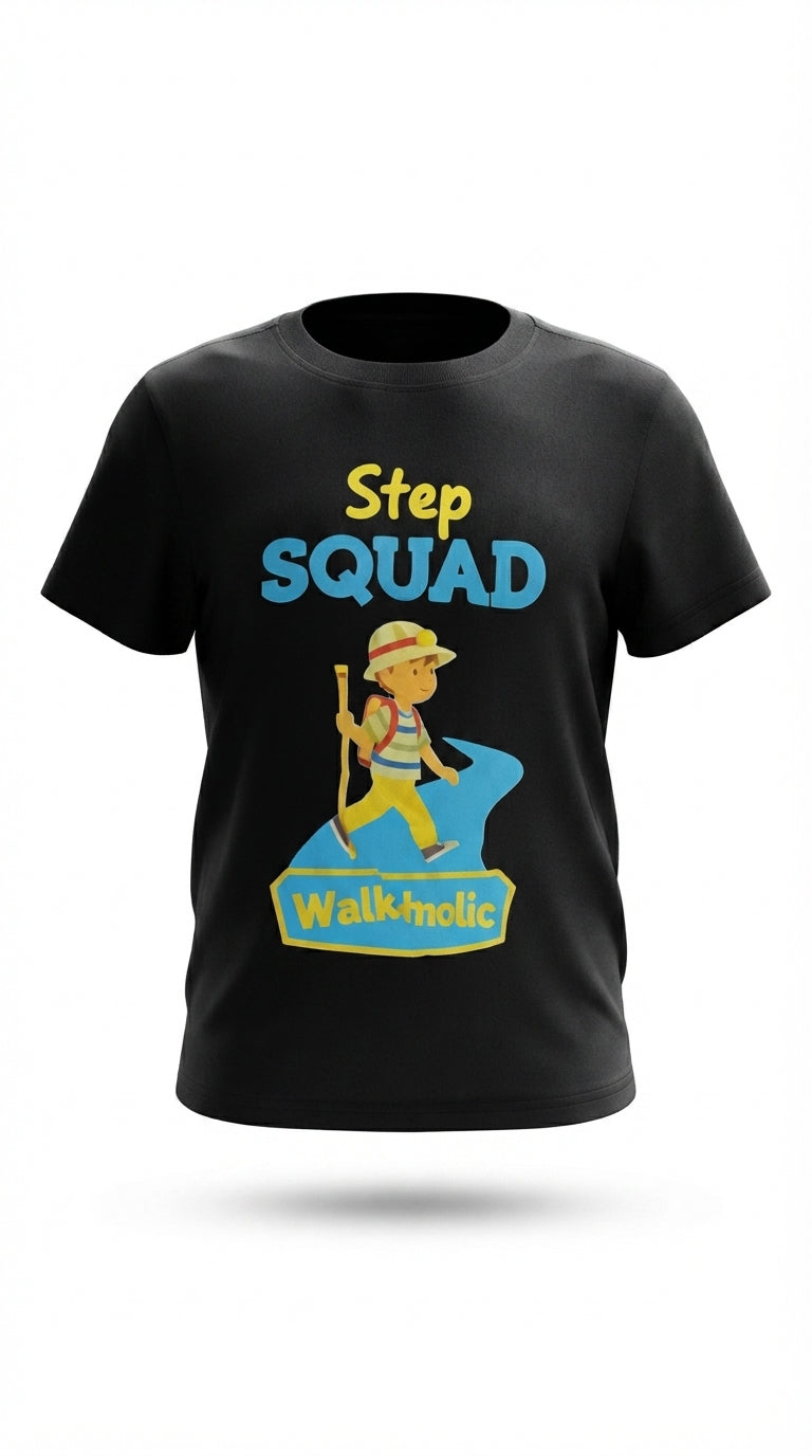Walkaholic TM Step Squad T-shirt (Road walk)