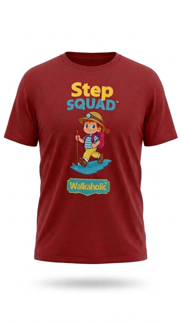 Walkaholic TM Step Squad T-shirt (Road walk)