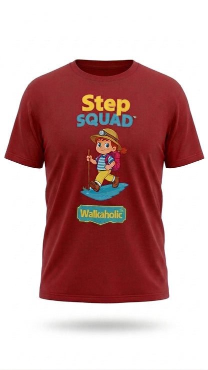 Walkaholic TM Step Squad T-shirt (Road walk)